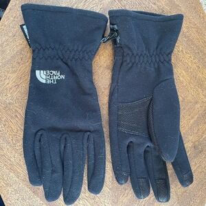 The North Face Windstopper Gloves Women Lg Black Fleece Outdoor‎ Ski Goretex